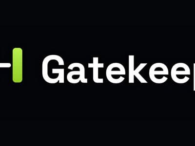 Gatekeep logo in white and green lettering displayed against a dark background.