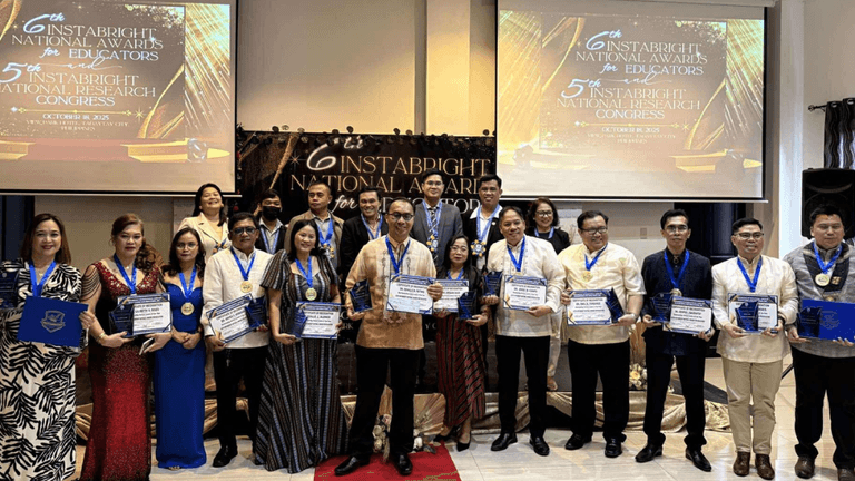 Group of educators honored at the 6th Instabright National Awards for Educators and 5th Research Congress.