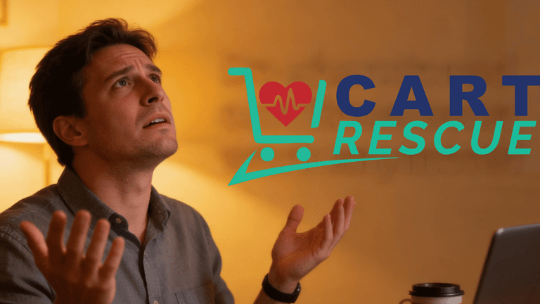 CartRescue.ai platform demonstrating real-time AI SMS conversations helping Shopify brands recover abandoned carts, increase conversions, and capture lost e-commerce revenue.
