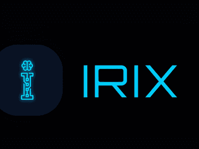 Logo featuring the word "IRIX" with a glowing, stylized letter 'I' in blue.