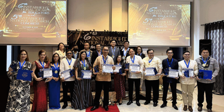 Group of educators honored at the 6th Instabright National Awards for Educators and 5th Research Congress.