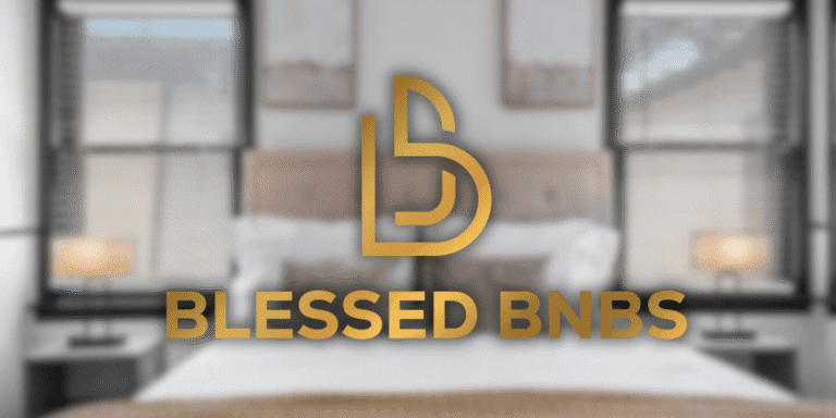 Blessed BNBS logo, representing Jeff Thomas’s luxury short-term rental business, combining data-driven strategies with exceptional guest experiences for consistent growth